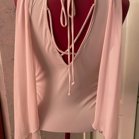 Rampage Y2K sleeveless cowl neck top with draped fabric that hangs over shoulder - Picture 7 of 9